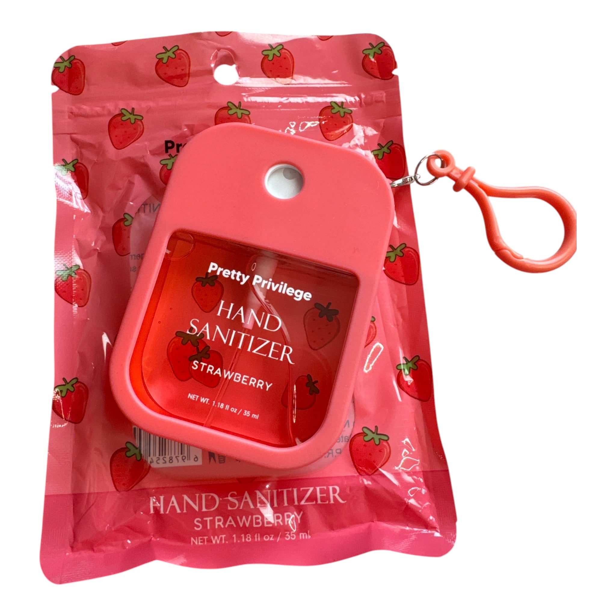 🍓 Fruit Pocket-Size Hand Sanitizer Keychain