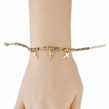 Gold Plated Cross Bracelet
